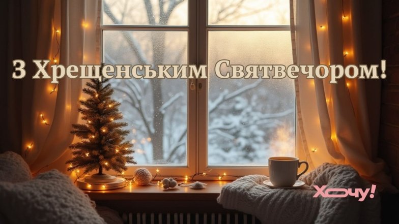 Вітаємо з  Хрещенським Святвечором