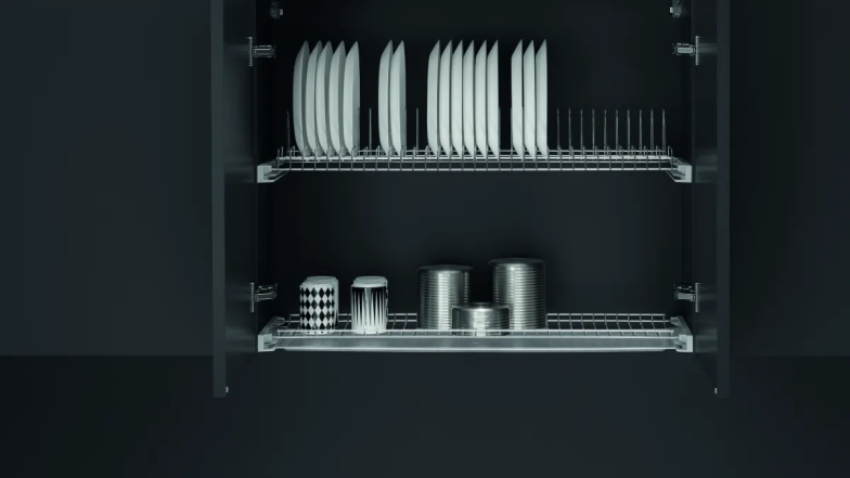 Внутрішнє наповнення кухонних шаф і шухляд, фото