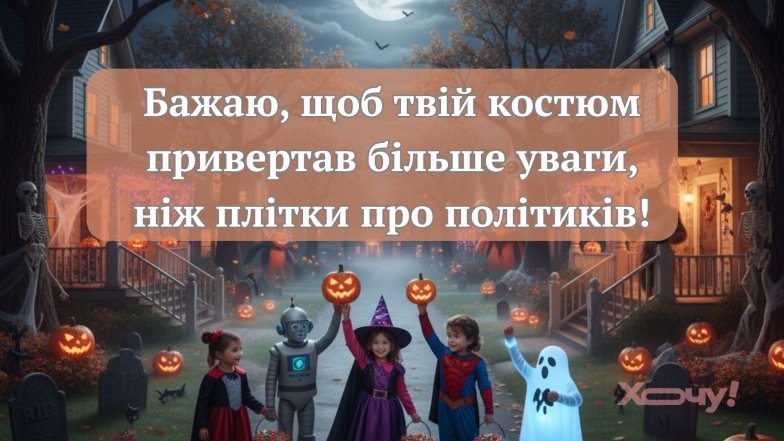 Гелловин 2025 — пожелания в картинках Смешные и веселые пожелания к празднику