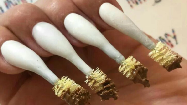 Неудачный дизайн ногтей