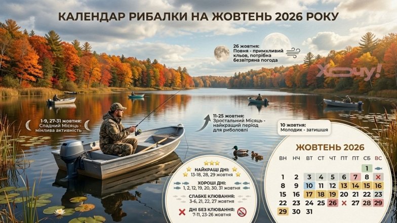 Когда клюет рыба в октябре 2026