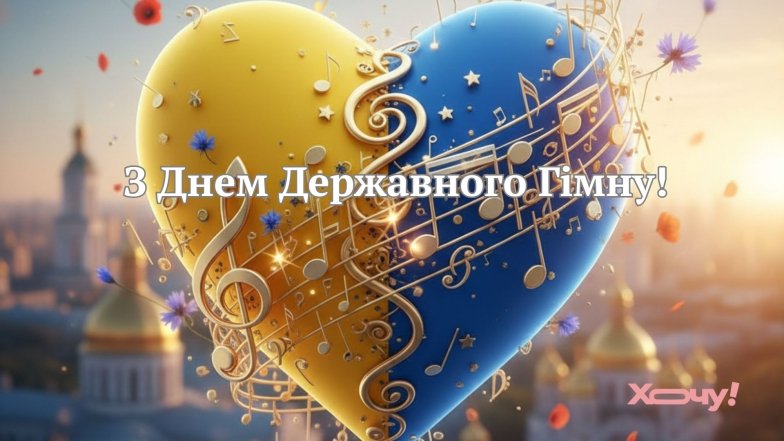 Щирі вітання з Днем Державного Гімну України українською