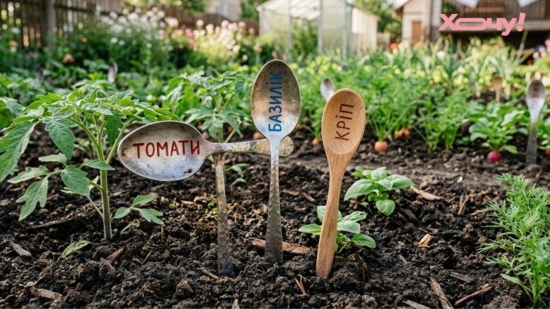 Повторне використання кухонного приладдя на городі