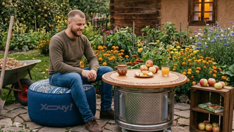 Как использовать барабан от старой стиральной машины на участке