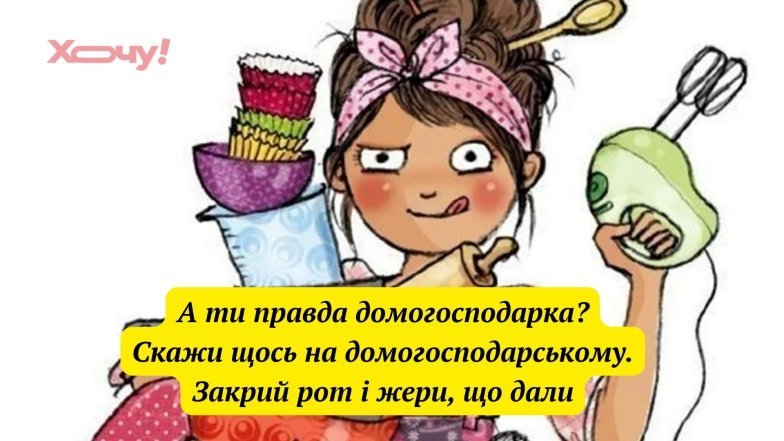 Приколи та жарти про домогосподарок