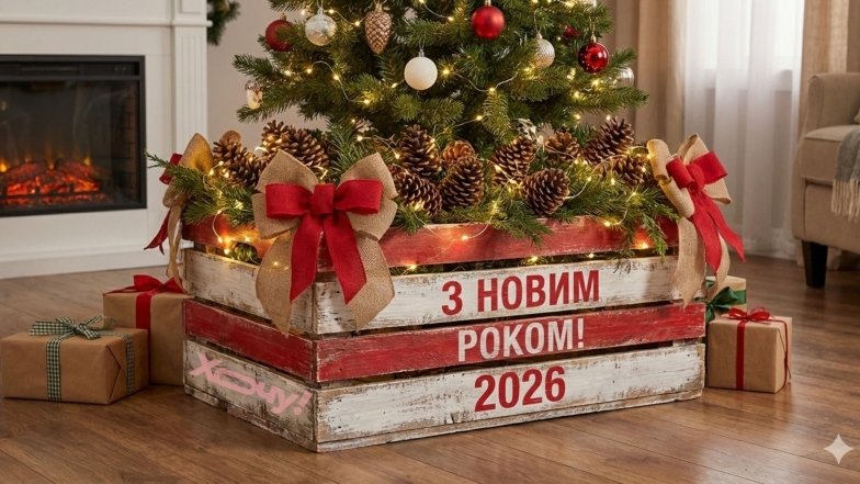 Как задекорировать низ елки