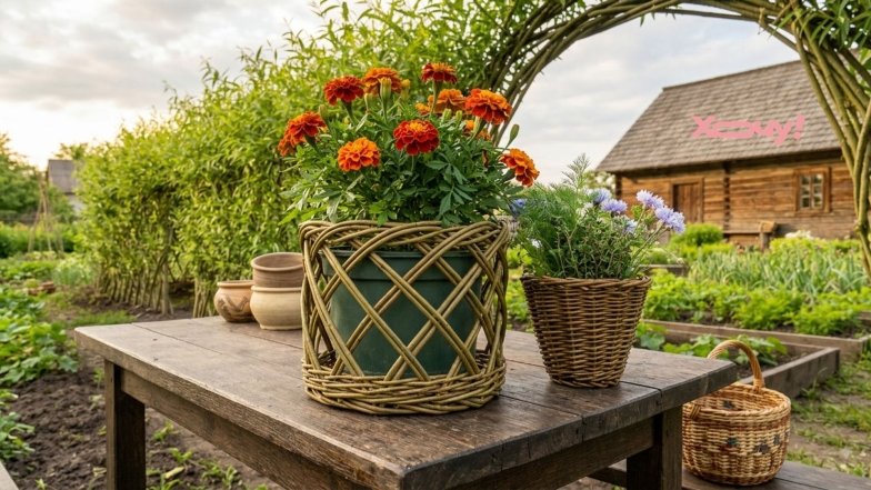 Что сделать из веток ивы во дворе