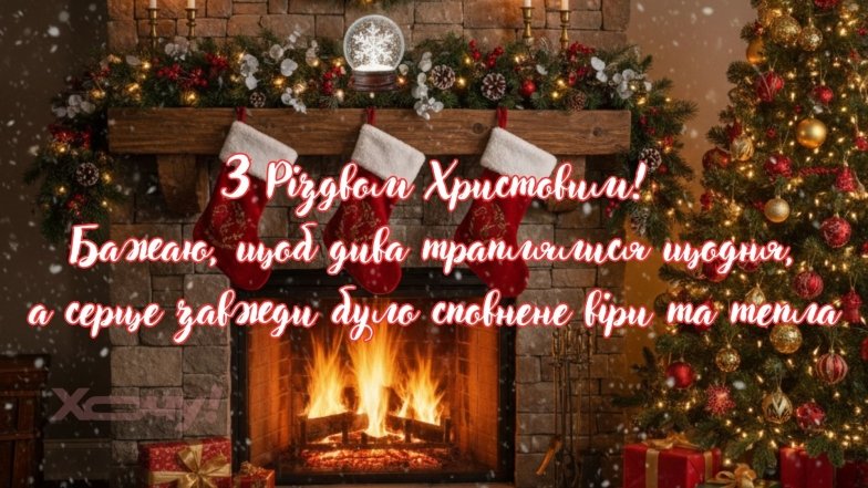 Поздравления с Рождеством в картинках