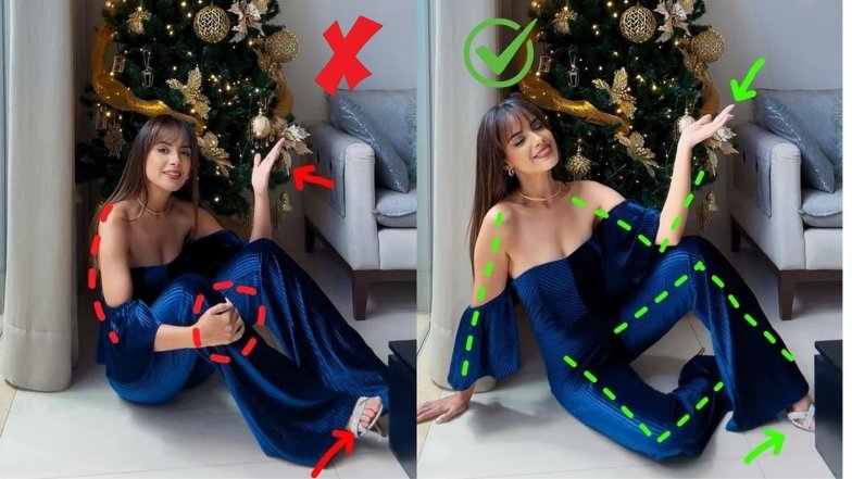 Як фотографуватися біля ялинки сидячи