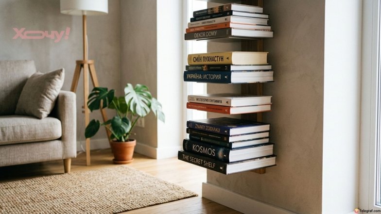 Как стильно расставить книги без стеллажа