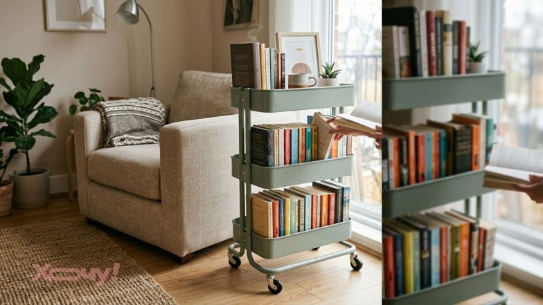 Как стильно расставить книги без стеллажа