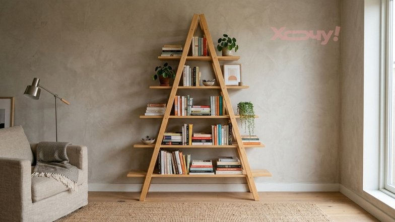 Как стильно расставить книги без стеллажа