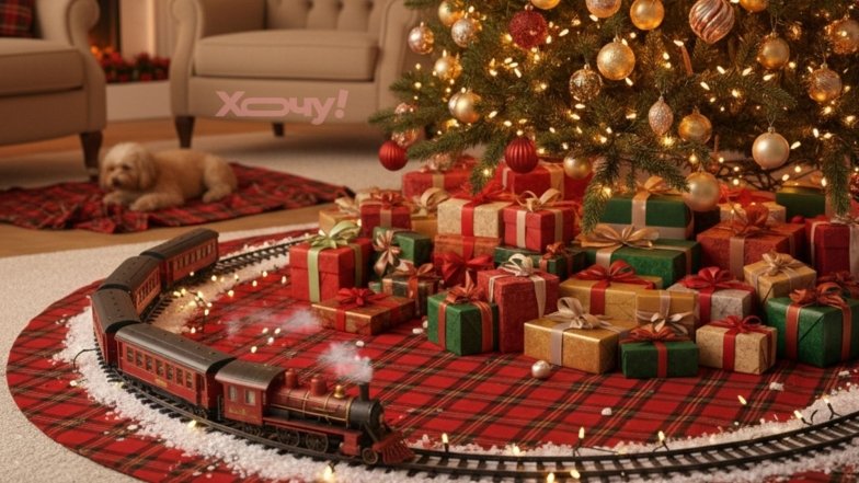 Как задекорировать низ елки