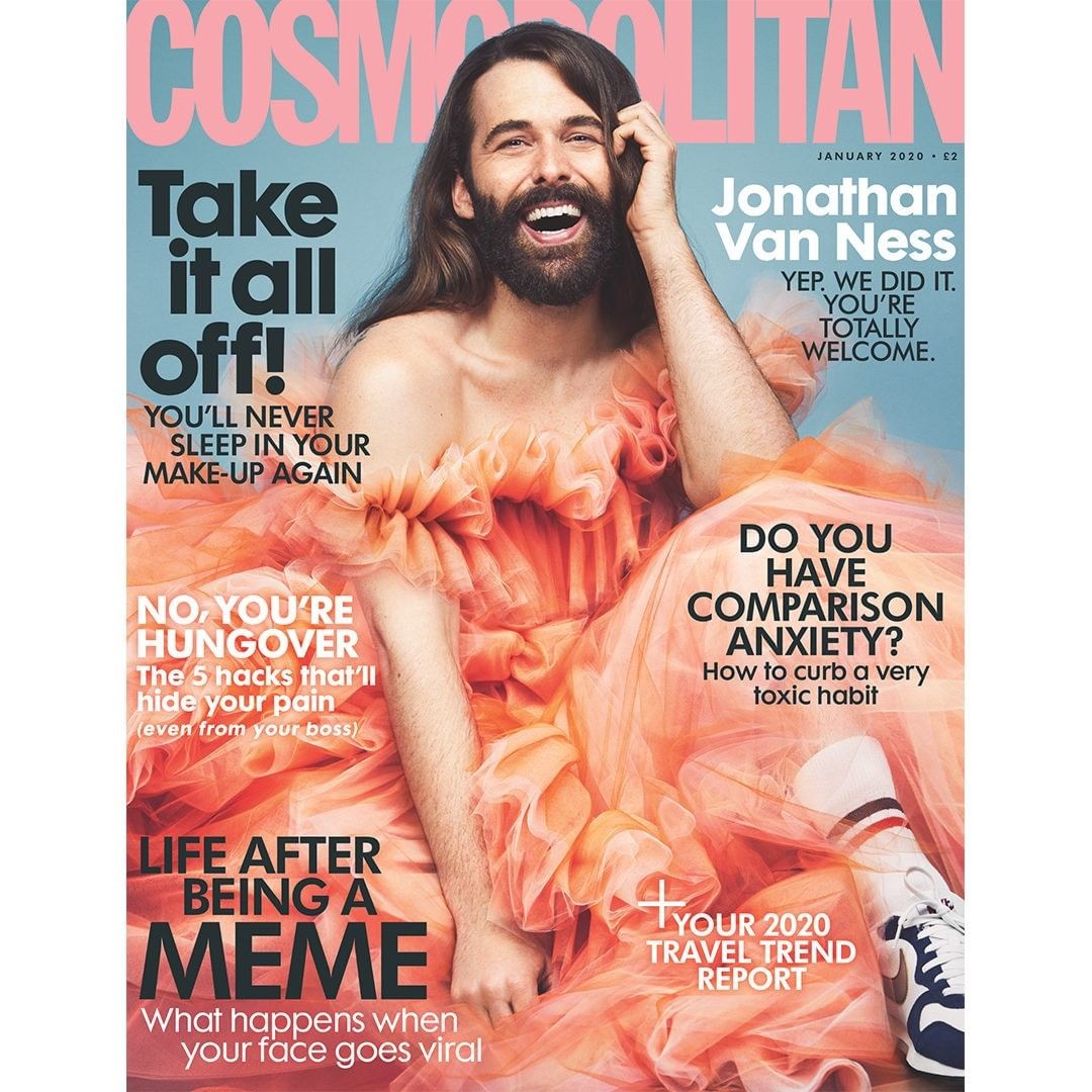 впервые за 35 лет на обложке Cosmopolitan появился мужчина