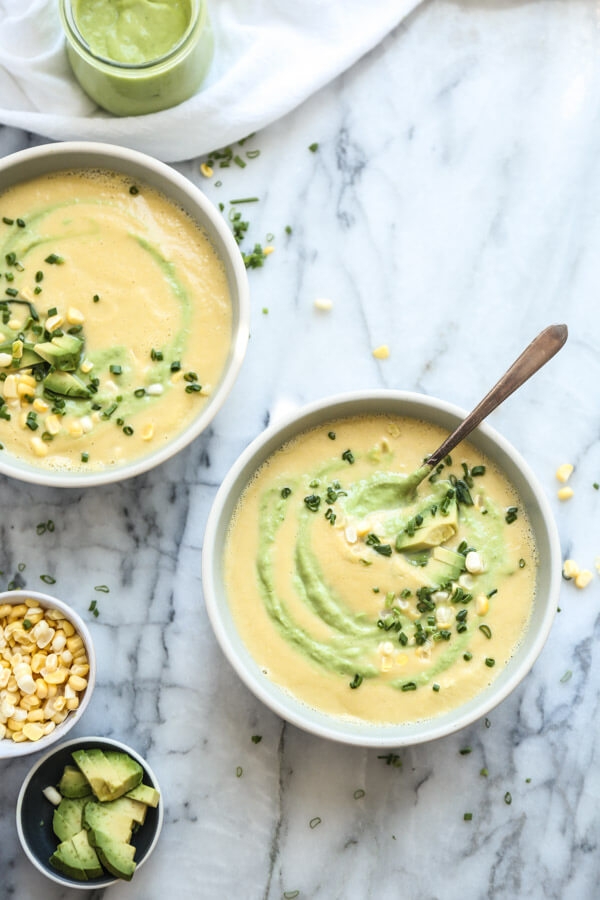 кукурузный крем-суп с авокадо рецепт