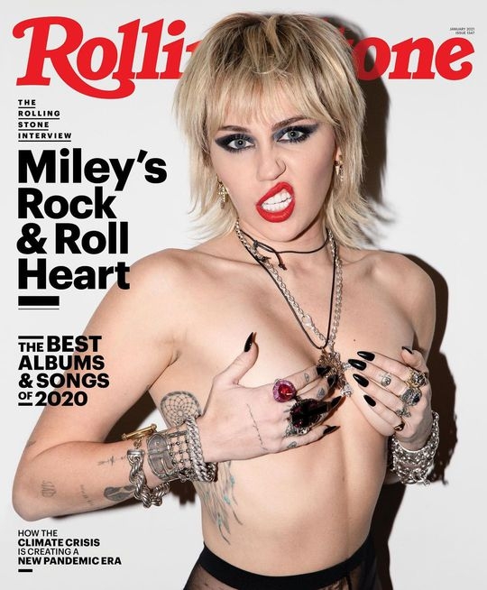 С массивными украшениями и без бюстгальтера: Майли Сайрус снялась обнаженной для Rolling Stone (ФОТО) - фото №1