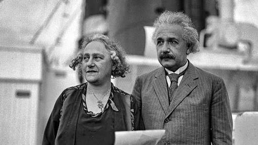 эйнштейн с женой
