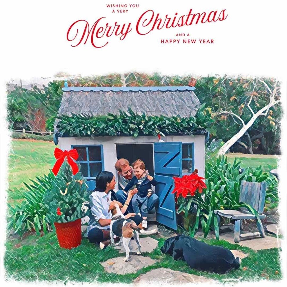 Меган Маркл и принц Гарри показали новую рождественскую открытку (ФОТО) - фото №1