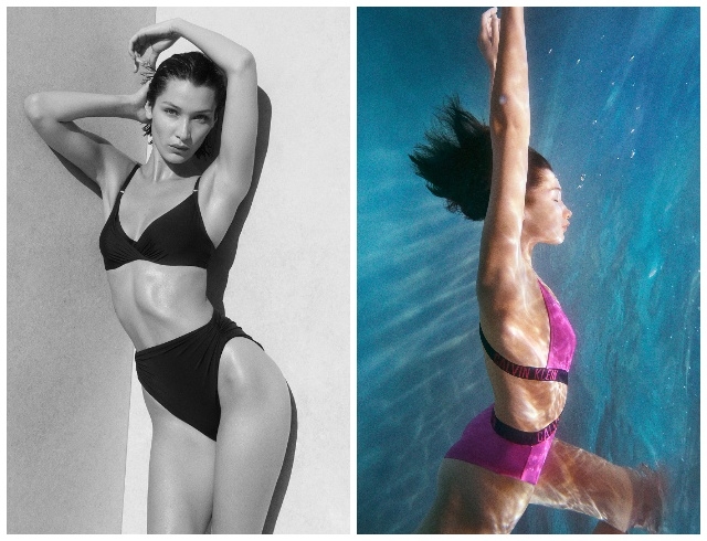 Само совершенство: Белла Хадид в рекламе стильных купальников Calvin Klein (ФОТО) - фото №2