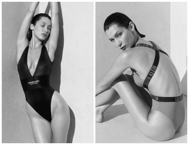 Само совершенство: Белла Хадид в рекламе стильных купальников Calvin Klein (ФОТО) - фото №3