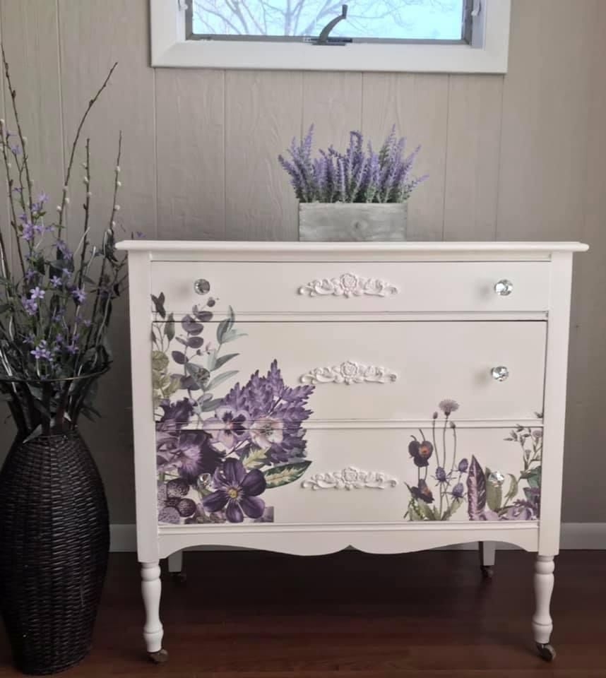 Как реставрировать старую мебель — как сделать декупаж и лепку на ...