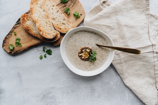 Рецепт грибного крем-супа с чиабаттой